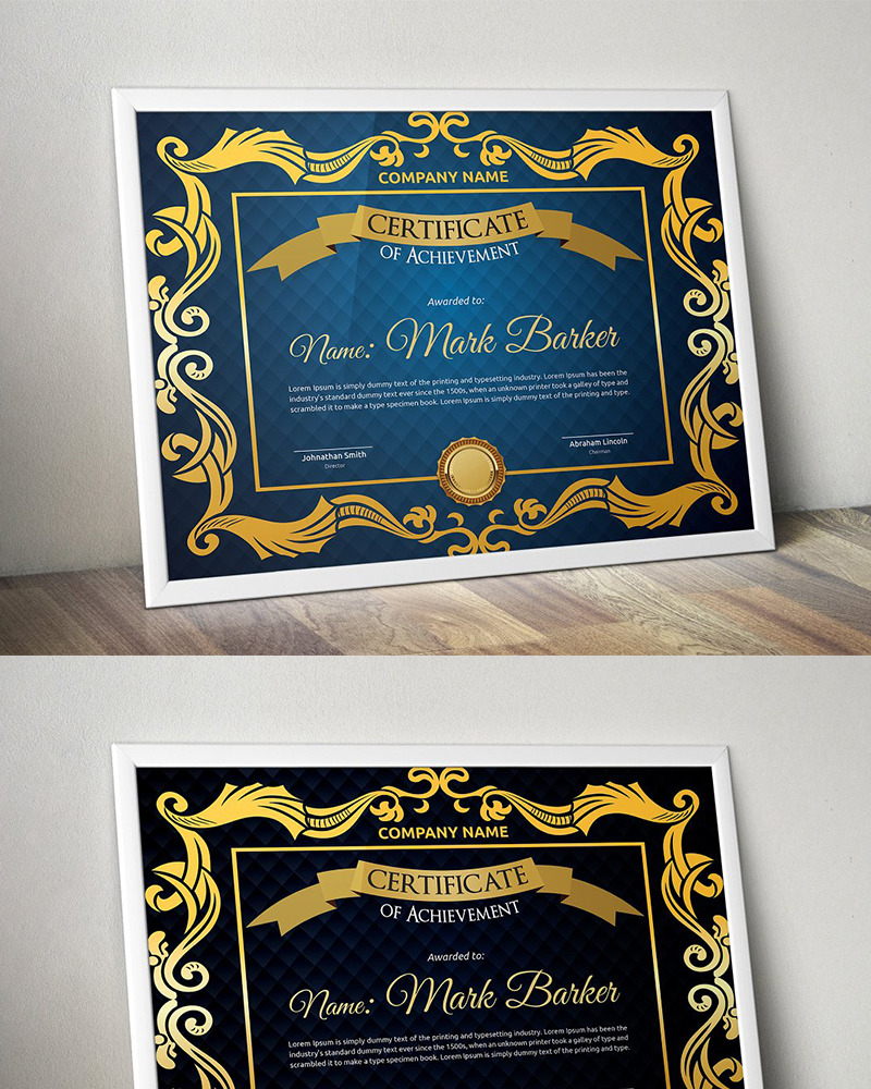 Vintage Certificate Template 95854 Templatemonster