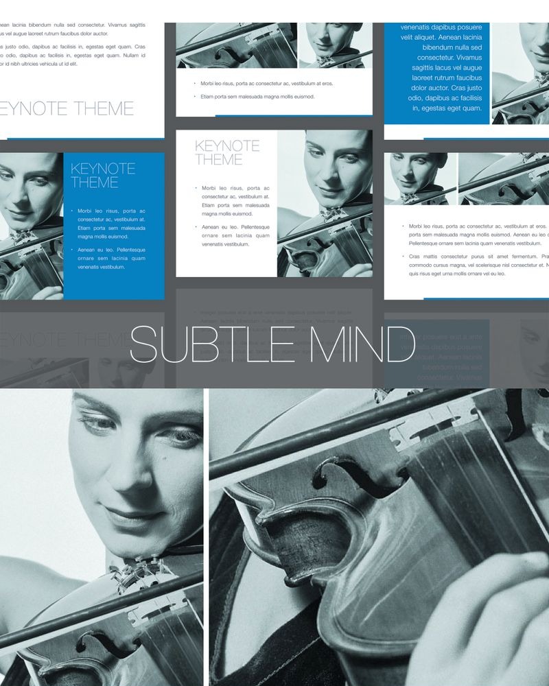 Subtle Mind - Keynote template #96657 - TemplateMonster