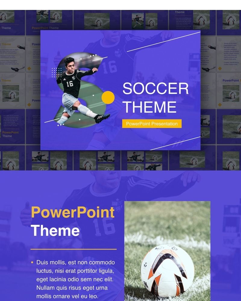 Soccer PowerPoint template #96700 - TemplateMonster
