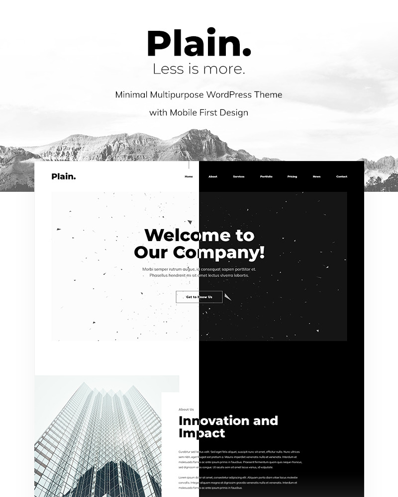 Plain WordPress Theme 96813