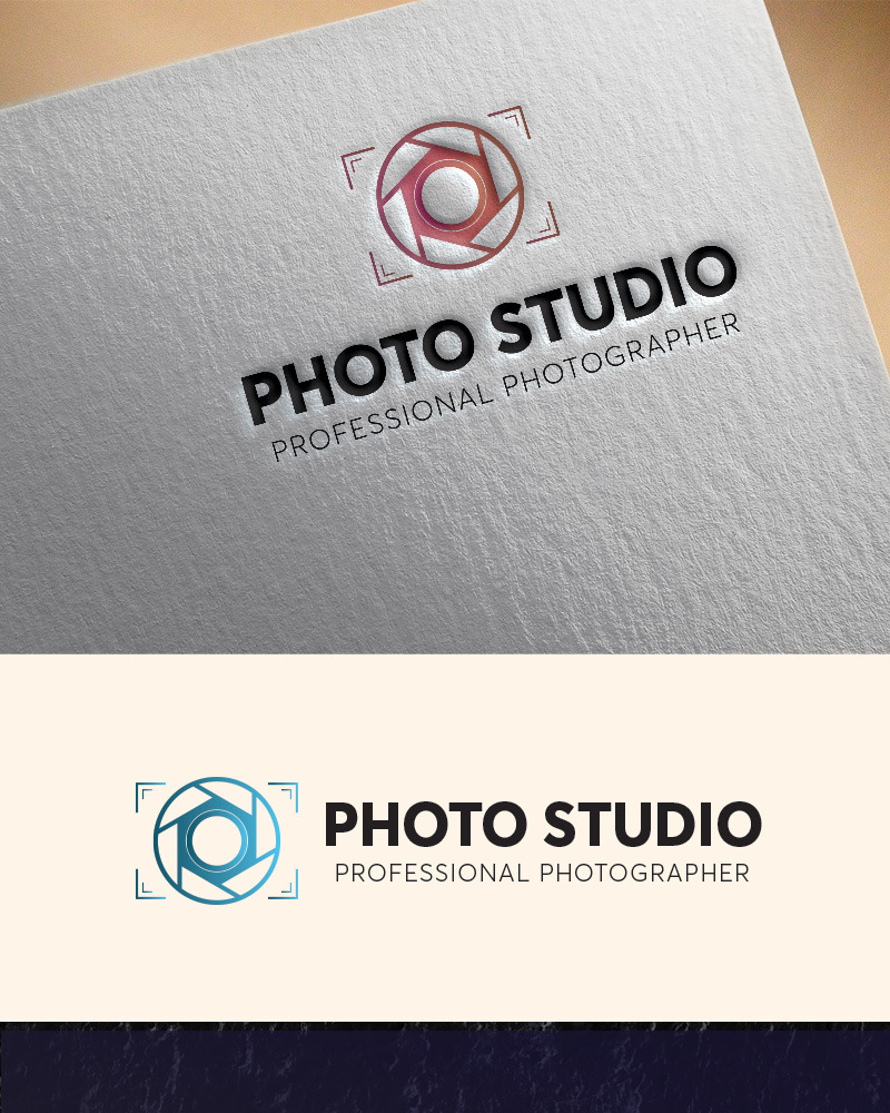 Photo Studio Logo Template #96892 - TemplateMonster