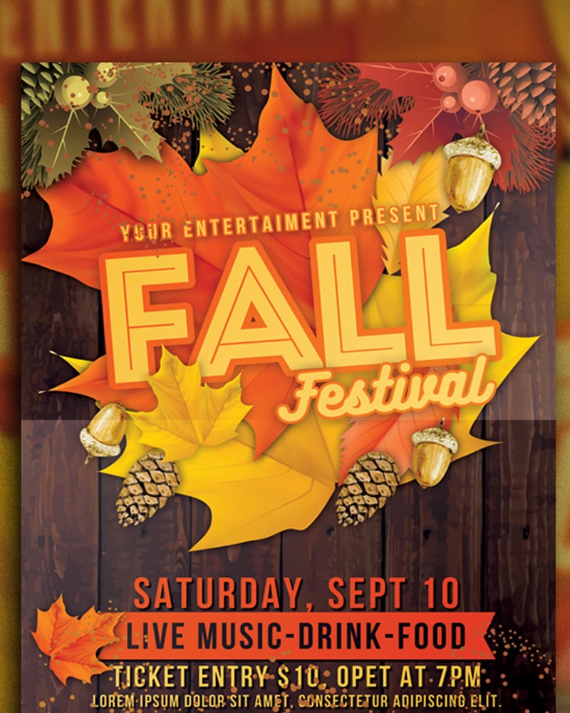 Fall Festival Flyer - Corporate Identity Template