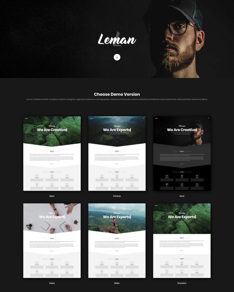 Leman Creative Portfolio Landing Page Template Leman Creative Portfolio Landing Page Template