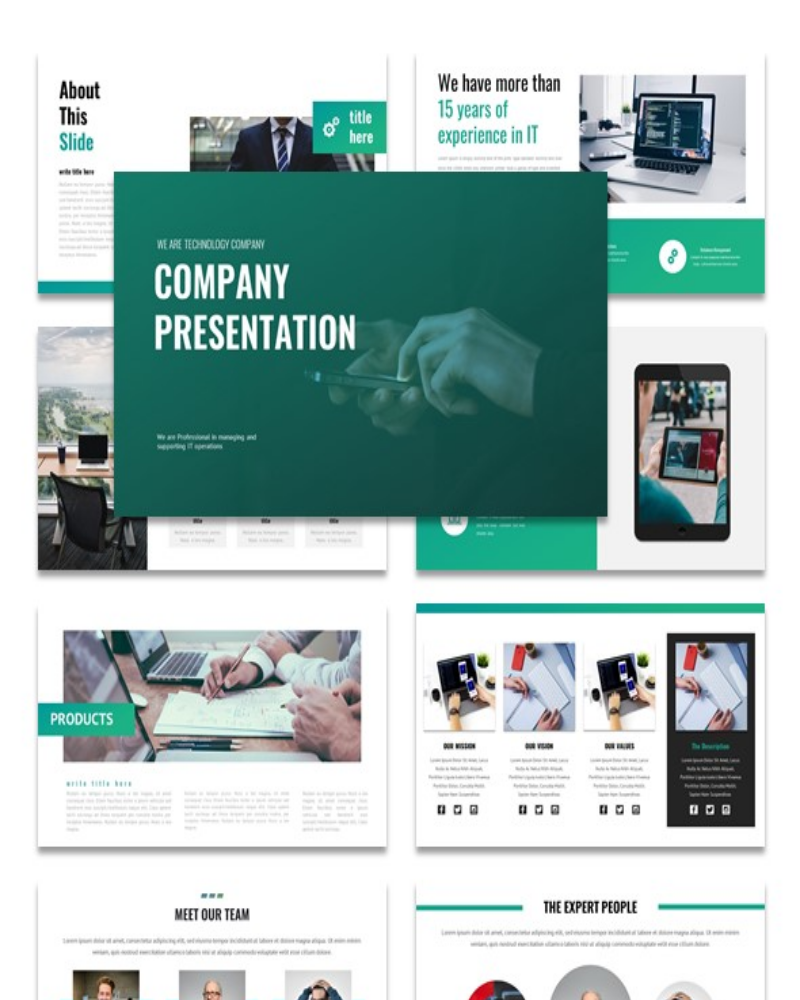 Company Presentation PowerPoint Template - TemplateMonster