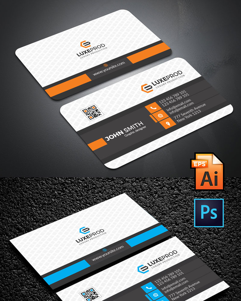 Simple Professional Business card - Corporate Identity Template