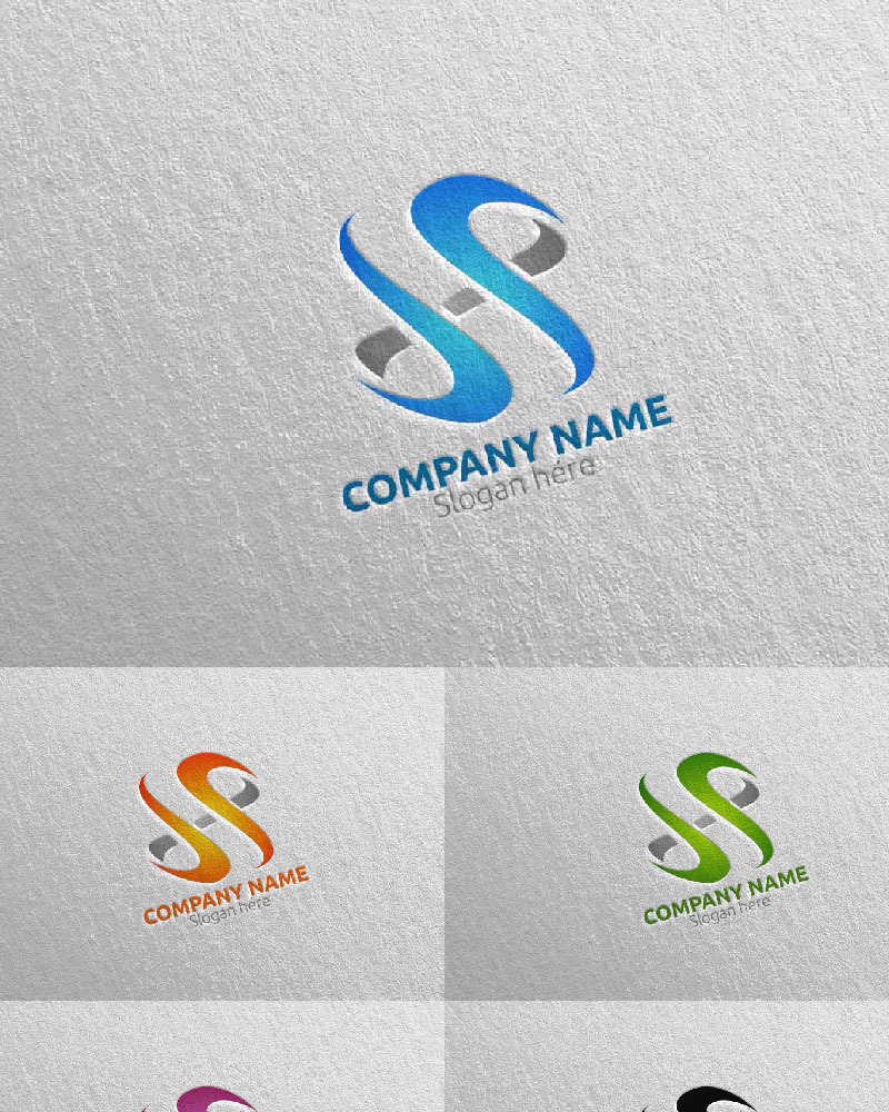 Letter S Design 35 Logo Template #97569 - TemplateMonster