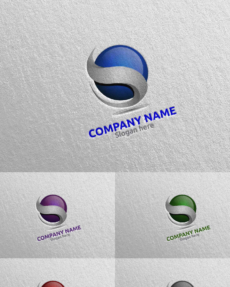 Letter S Design 72 Logo Template #97642 - TemplateMonster