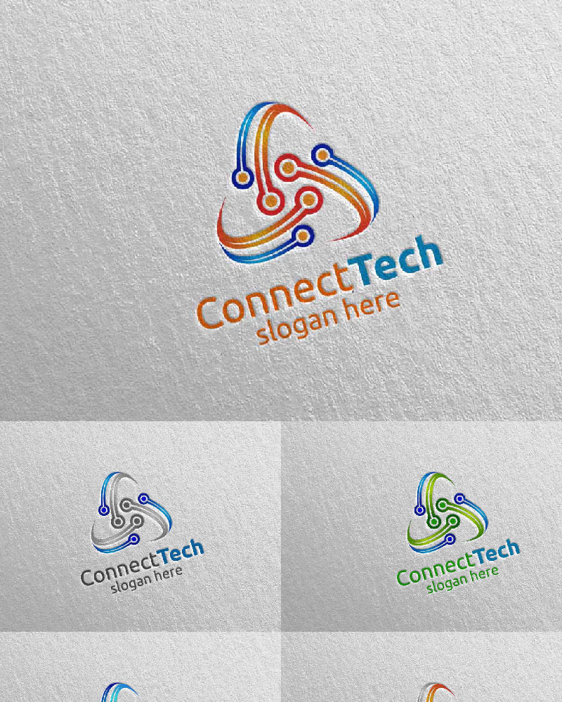 Technology and electronic 7 Logo Template - TemplateMonster