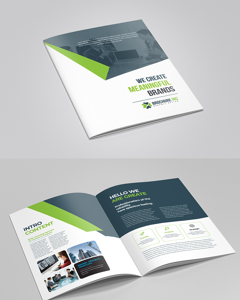 Bi-fold Brochure Design - Corporate Identity Template