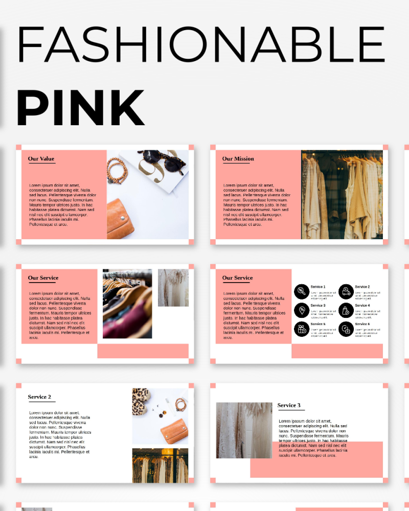 fashion design presentation templates