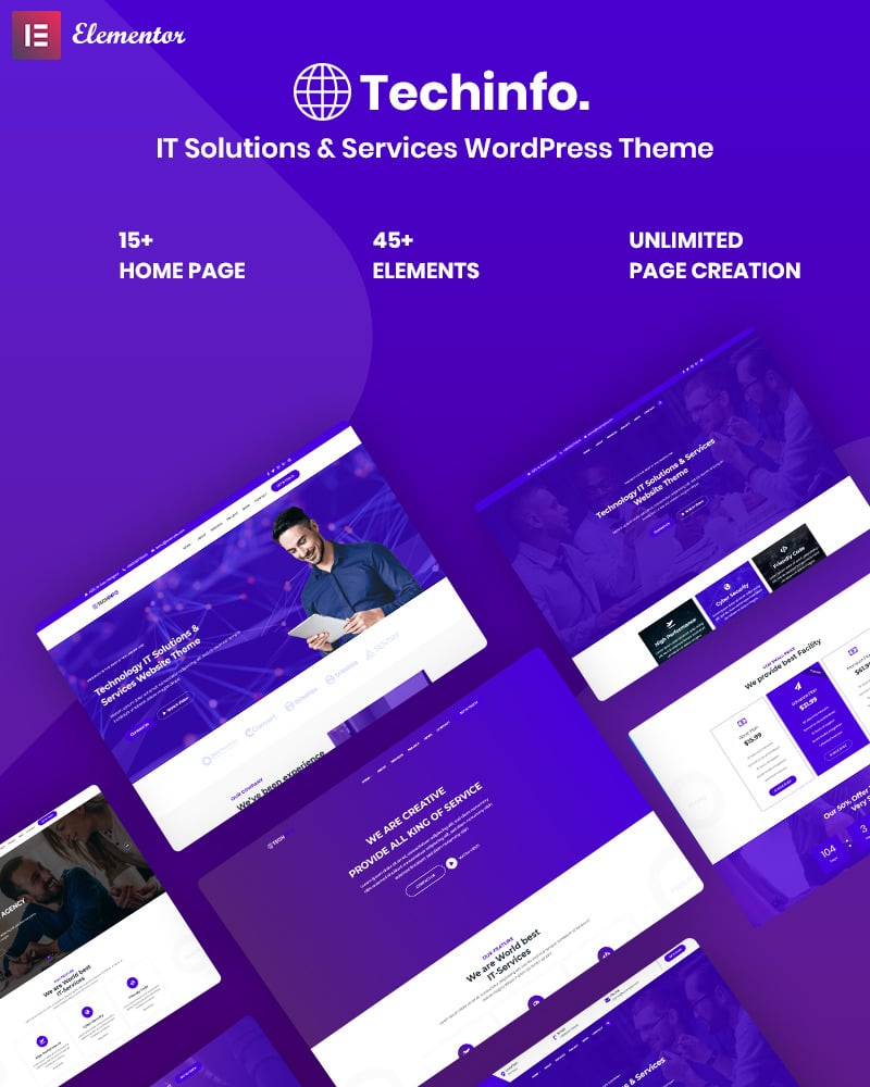 Techinfo - IT Solutions & Services Responsive WordPress Theme