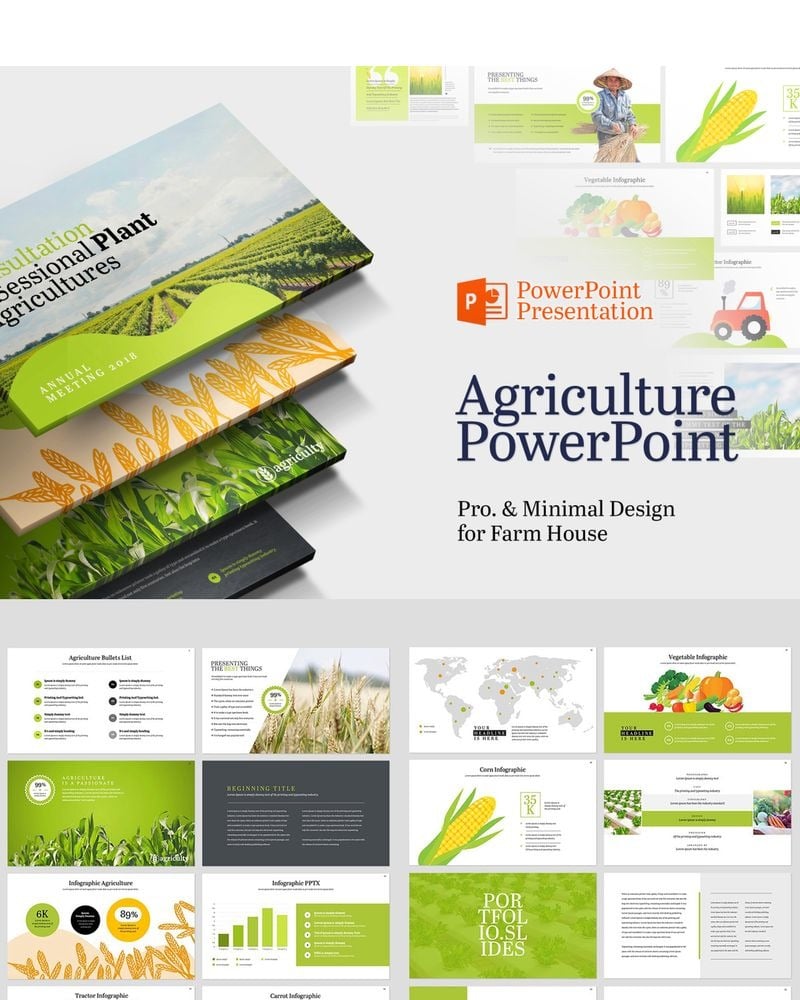 Farm House & Agriculture PowerPoint template