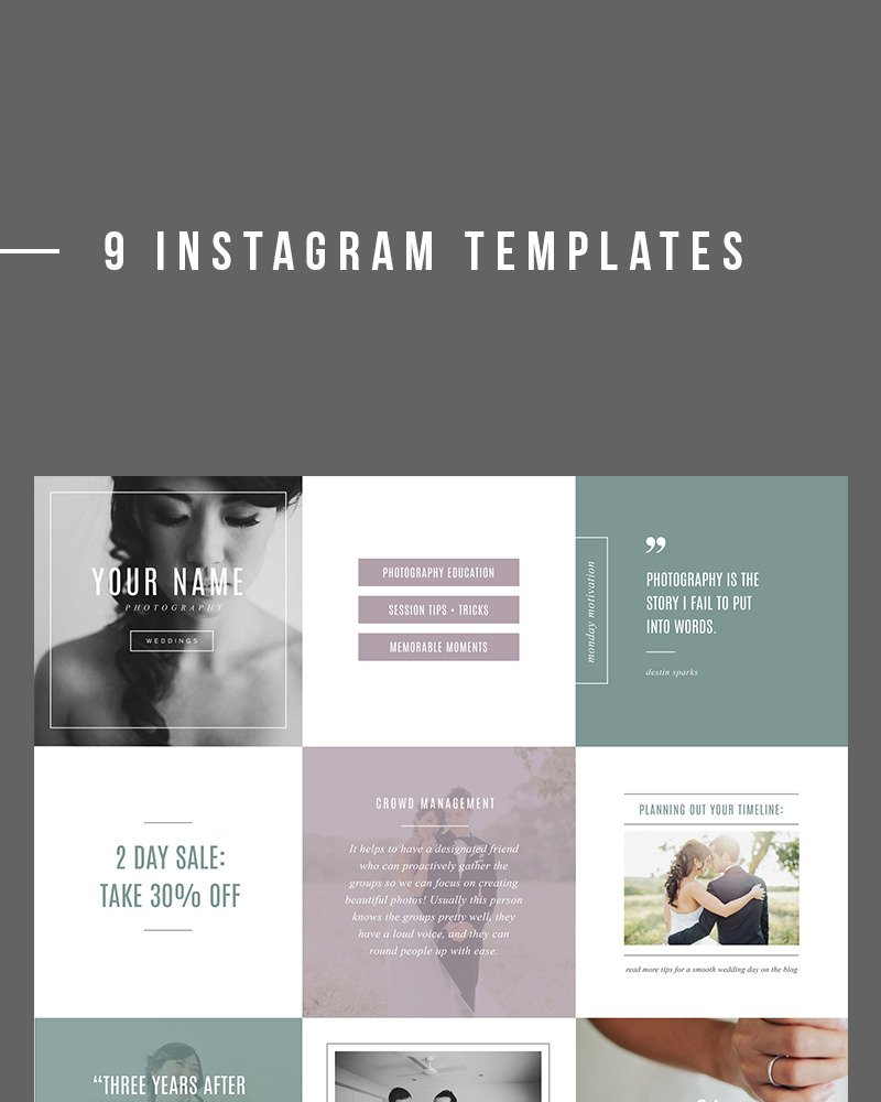 Modern Instagram Template Design for Social Media