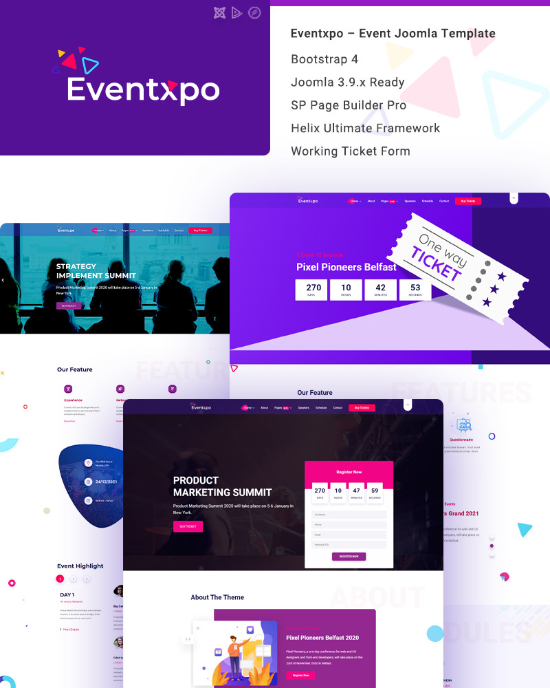 Eventxpo Joomla Template 99219