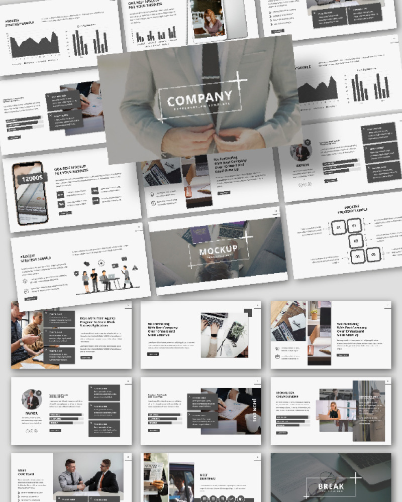 Company Presentation PowerPoint template - TemplateMonster