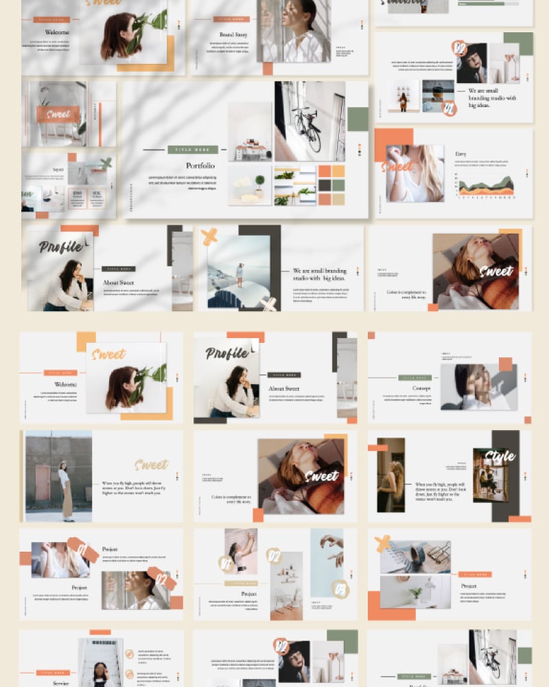 Sweet Presentation Powerpoint Template - Templatemonster