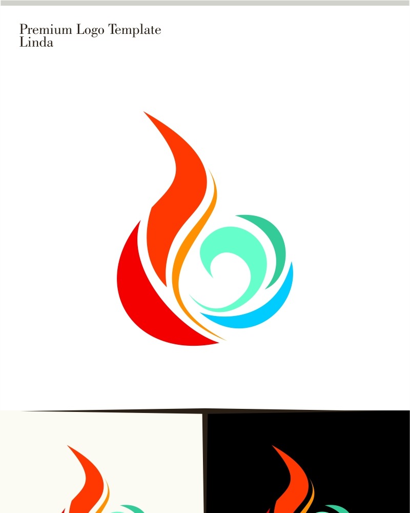 Fire Water Logo Template #99682 - TemplateMonster