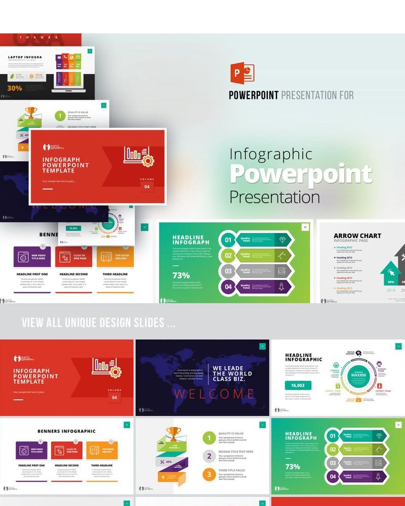 Infographic Presentation PowerPoint template