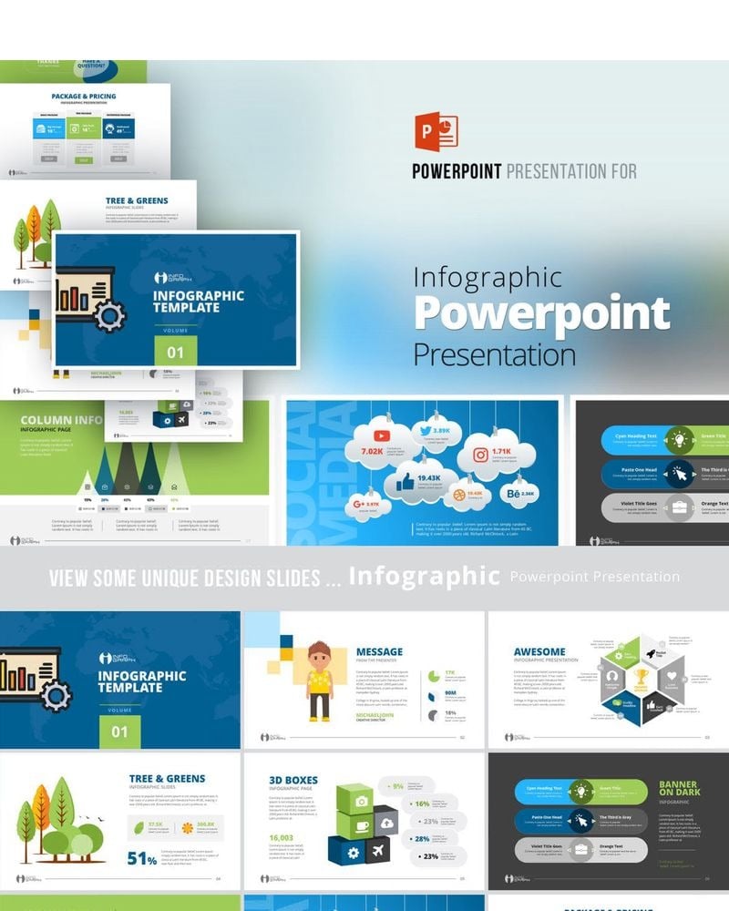 Infographic Presentation PowerPoint template