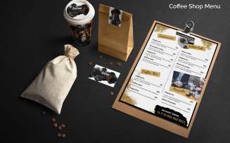 Coffee Shop Menu - Corporate Identity Template
