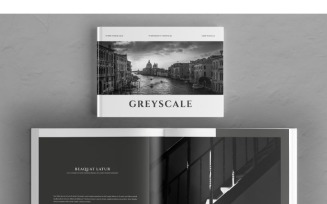 Photo Album 4 Grayscale - Corporate Identity Template