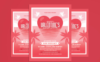 Valentine's Day Sunset Dinner Flyer - Corporate Identity Template