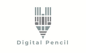 Digital Pencil Logo Template