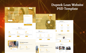 Dupeek Loan Website PSD Template