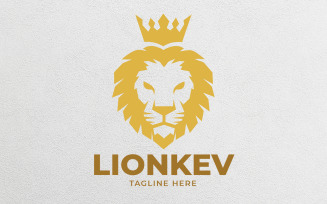 Lion Kev Design Logo Template