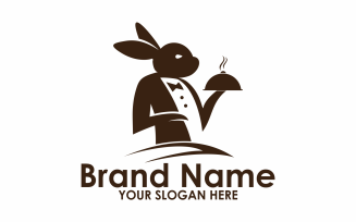 Rabbit Chef Logo Template