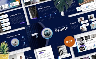 Seagle - CCTV PowerPoint template