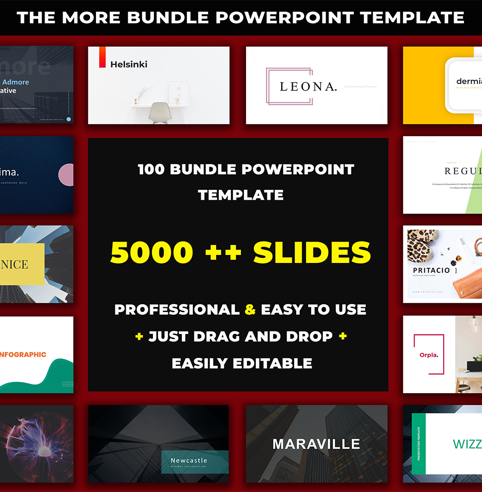 The More Bundle Presentation PowerPoint template