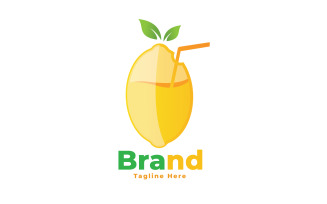 Fresh Citrus Drink Logo Template