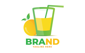 Fresh Lemon Juice Logo Template