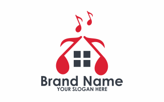 House Music Logo Template