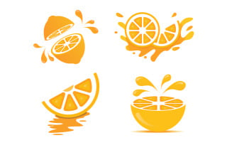 Multipurpose Fresh Lemon Logo Template