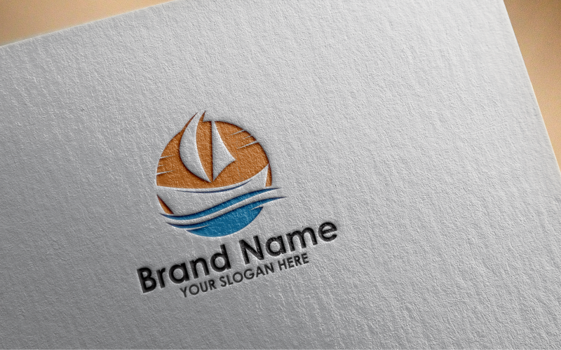 Sailing Boat Logo Template