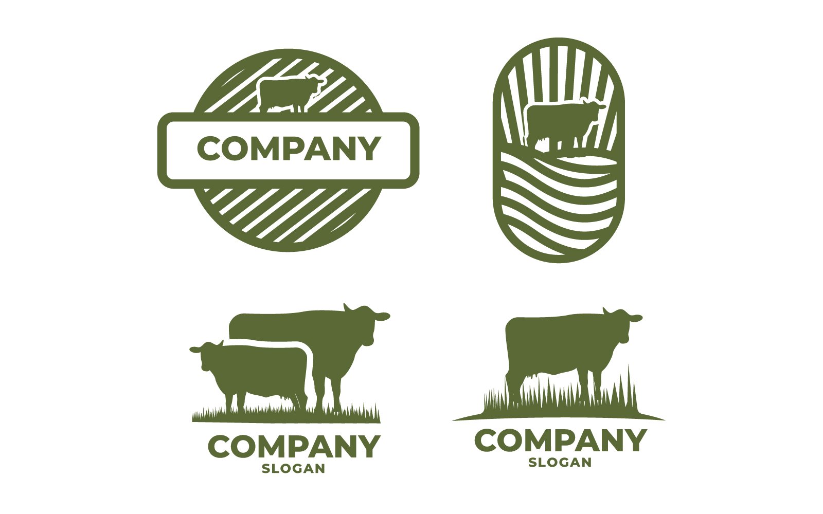 Template #160437 Farm Cow Webdesign Template - Logo template Preview