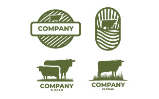 Cattle Farm Creator Logo Template