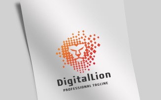 Digital Lion Logo Template