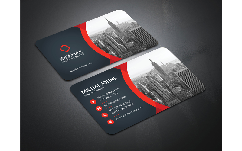 Template #160565 Card Corporate Webdesign Template - Logo template Preview