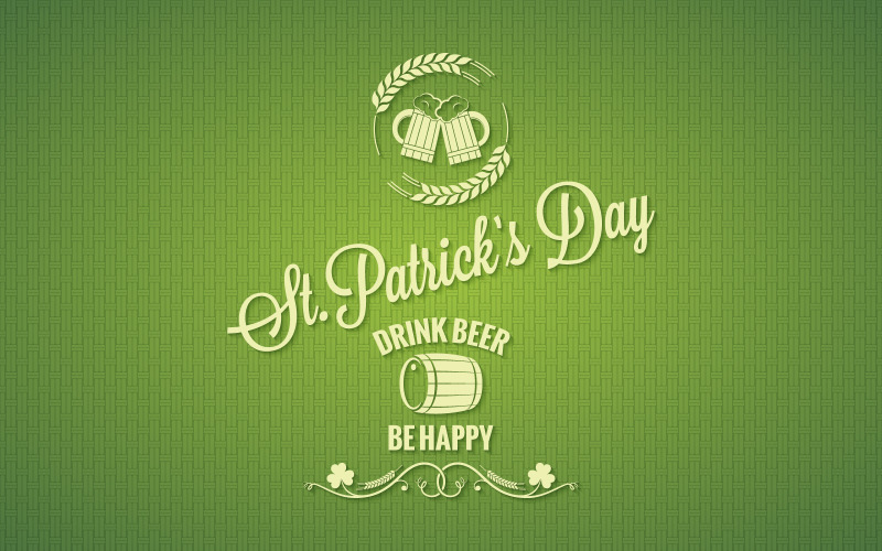 Patrick Day Beer Design Background. - Corporate Identity Template