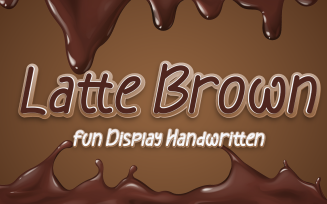 Latte Brown Font