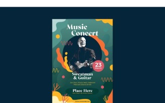 Poster Music Concert - Vector Image