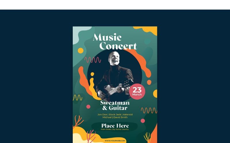 Poster Music Concert - Vector Image Vector Graphic