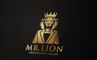Mr. Lion Logo Template