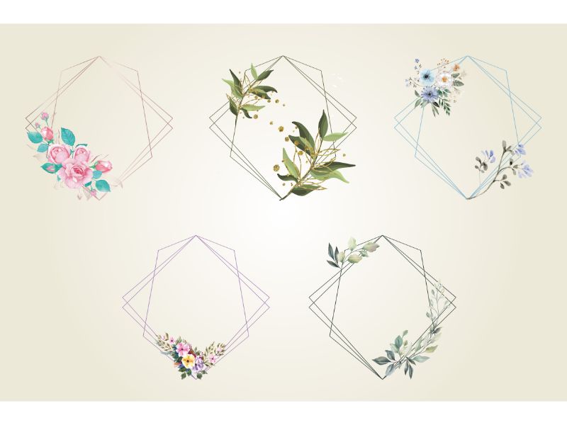 Kit Graphique #160942 Floral Frame Divers Modles Web - Logo template Preview