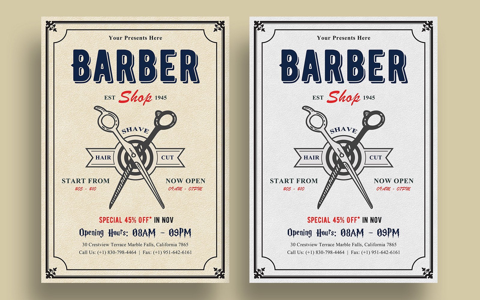 Kit Graphique #160987 Barber Salon Divers Modles Web - Logo template Preview