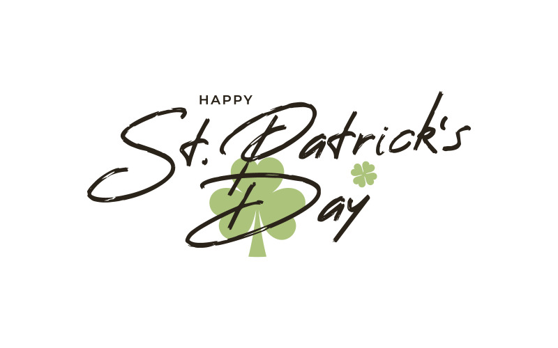 Patrick Day Brush Lettering. - Corporate Identity Template