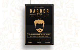 Venal - Barber Shop Flyer Design - Corporate Identity Template